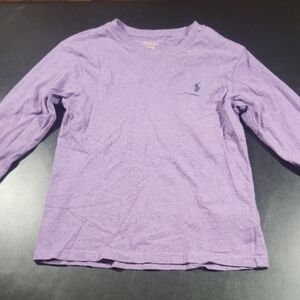 Polo by Ralph Lauren Kids Purple Long Sleeve Small Classic Luxury Tee